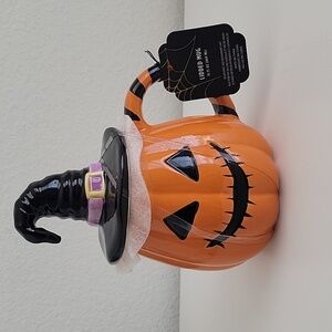 Halloween Pumpkin Lidded Mug